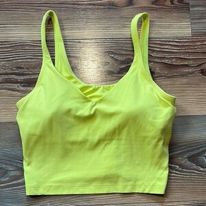 Lululemon Vibrant Yellow Align tank size 8